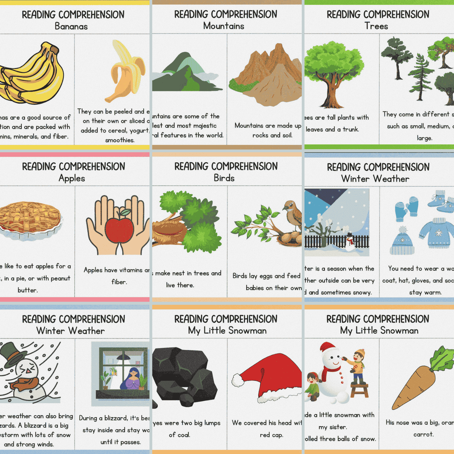 Reading Comprehension Worksheets PDF – 115 Pages Alphabet & Phonics Activities 1 Reading Comprehension Worksheets PDF