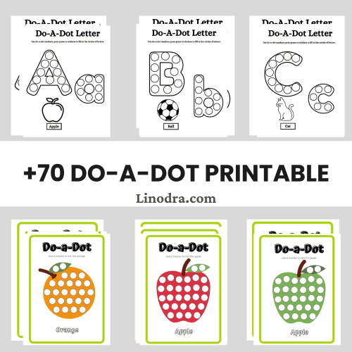 Do-a-Dot Printable Worksheets for Kids – Alphabet Dot Marker Activities (PDF)